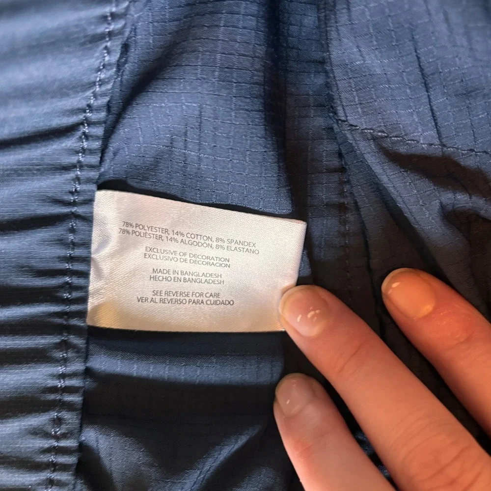 Banana Republic Shorts Core Temp 36 Ripstop Stretch Navy Blue Gorpcore Techwear